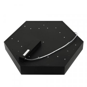 Подвесной светодиодный cветильник Geometria ЭРА Hexagon SPO-121-B-40K-038 38Вт 4000К черный Б0050551