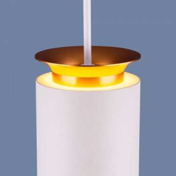 Подвесной светодиодный светильник Elektrostandard DLS021 9+4W 4200К белый матовый/золото a045501