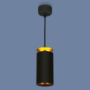Подвесной светодиодный светильник Elektrostandard DLS021 9+4W 4200К черный матовый/золото a045504