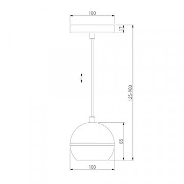 Подвесной светодиодный светильник Elektrostandard DLS023 9W 4200K черный a047775