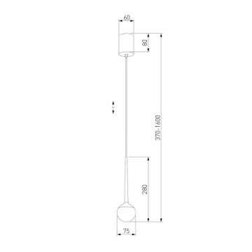 Подвесной светодиодный светильник Elektrostandard DLS028 6W 4200K золото a047770
