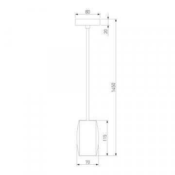Подвесной светодиодный светильник Eurosvet Bonaldo 50246/1 Led золото