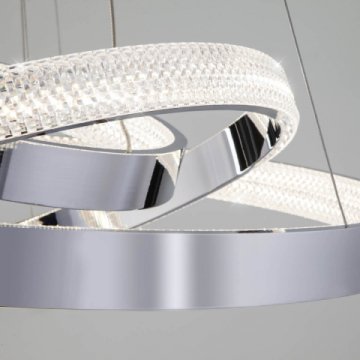 Подвесной светодиодный светильник Eurosvet Smart Posh 90276/3 хром