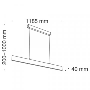 Подвесной светодиодный светильник Maytoni Step P010PL-L30G3K