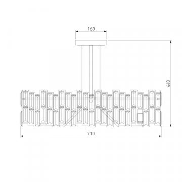 Потолочная люстра Bogates Zolletta 339/8 Strotskis Smart
