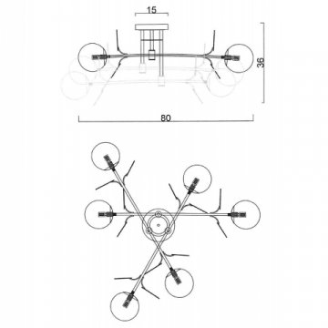 Потолочная люстра Imperium Loft Matisse 194950-23
