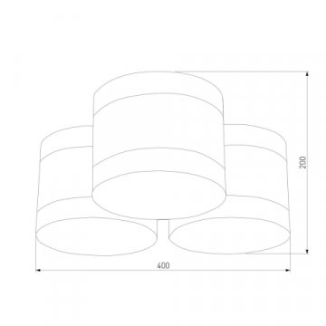 Потолочная люстра TK Lighting 853 Tago White