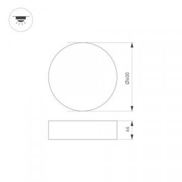 Потолочный светильник Arlight SP-RONDO-R600-60W Day4000 034821