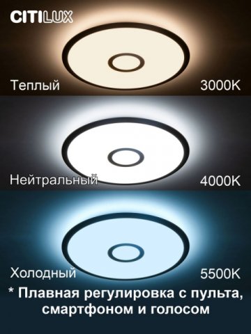 Потолочный светодиодный светильник Citilux Старлайт Смарт CL703A43G