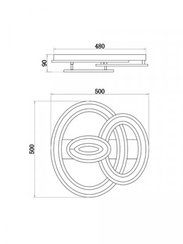 Потолочный светодиодный светильник Freya Sunny FR10022CL-L63W