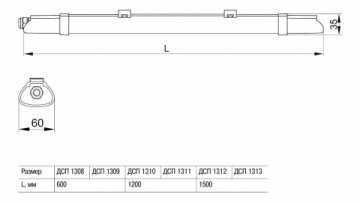 Потолочный светодиодный светильник IEK ДСП LDSP0-1308-18-4000-K01