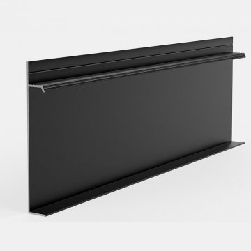 Плинтус скрытого монтажа Pro Design Universal 235 (Черный Муар RAL9005)