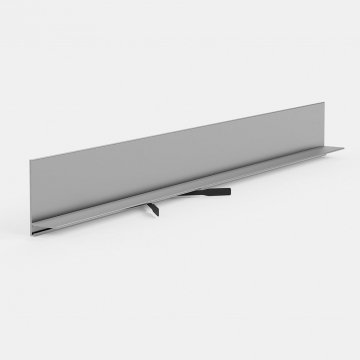 Микроплинтус Mini L 601A Серебро Pro Design 35 мм х 15.5 мм х 2700 мм