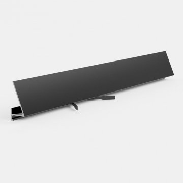 Микроплинтус Corner 570 под LED подсветку Черный Pro Design 30 мм х 15.5 мм х 2700 мм