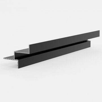 Парящий потолочный плинтус (профиль) Pro Design Gipps 602 Черный