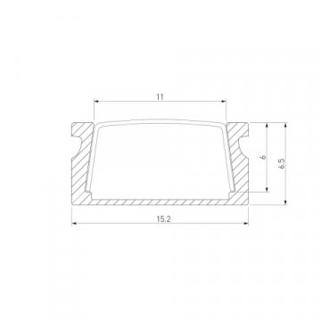 Профиль алюминиевый с рассеивателем Elektrostandard LL-2-ALP006 a053618