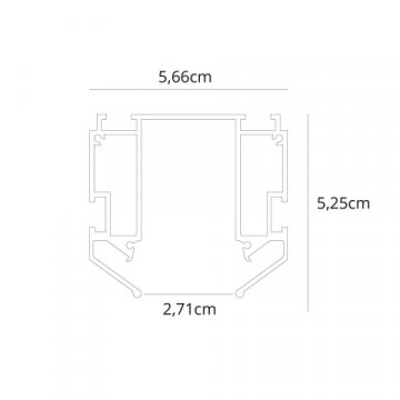 Профиль для накладного магнитного шинопровода Arte Lamp LINEA-ACCESSORIES A620205