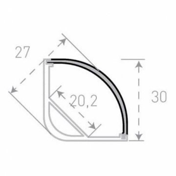 Профиль с рассеивателем SWG SF-3030 001138