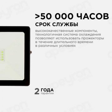 Прожектор светодиодный Apeyron 30W 6500K 05-39