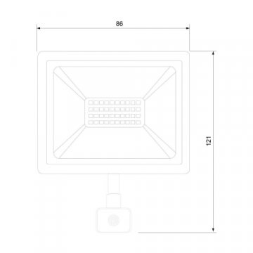 Прожектор светодиодный Elektrostandard Elementary 024 FL LED 20W 6500K IP44 a051940