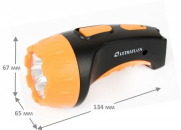 Рабочий светодиодный фонарь Ultraflash Accu Profi аккумуляторный 135х70 15 лм LED3804  9215
