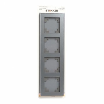 Рамка 4-постовая Stekker Катрин серебро GFR00-7004-03 39534