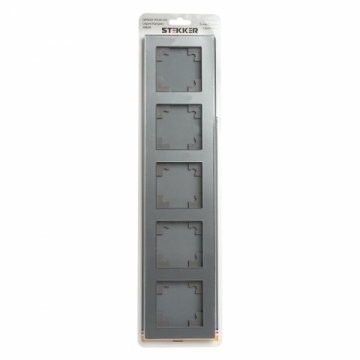 Рамка 5-постовая Stekker Катрин серебро GFR00-7005-03 39639
