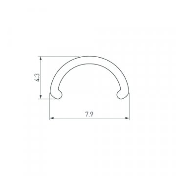 Рассеиватель Arlight ARH-Round-D8-2000 Round Opal 036326