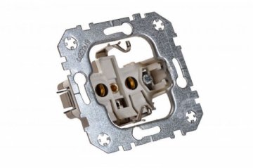 Розетка 2P Liregus Retro со шторками кремовый омбре 29-125