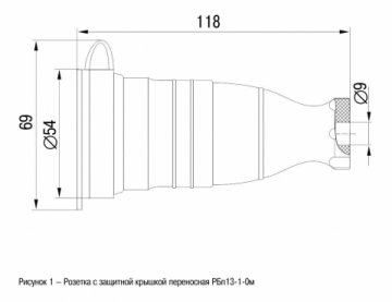 Розетка переносная 2P+PE IEK Omega с крышкой черная PKR21-016-2-K02