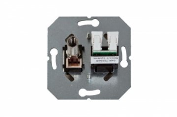 Розетка RJ45/TV Liregus Epsilon бежевый 28-073