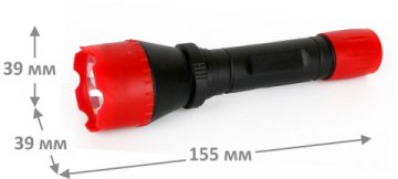 Ручной светодиодный фонарь Ultraflash Т от батареек 150х35 15 лм 6102-TH 11787