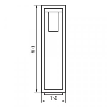 Садовый светильник Kanlux VIMO 80 B 34988