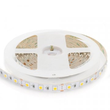 Светодиодная лента OGM 14,4W/m 60LED/m 5050SMD теплый белый 25M SL-13