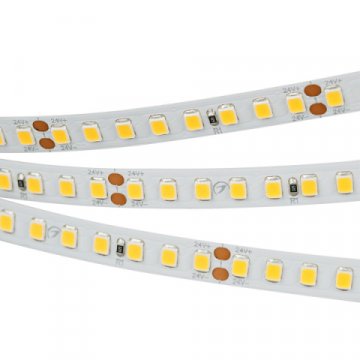Светодиодная лента Arlight 12W/m 160LED/m 2835SMD теплый белый 5M 024539(2)