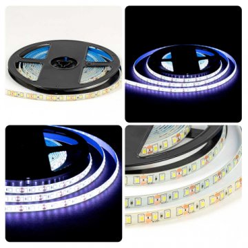 Светодиодная лента OGM 9,6W/m 120LED/m 2835SMD холодный белый 5M LSE-261