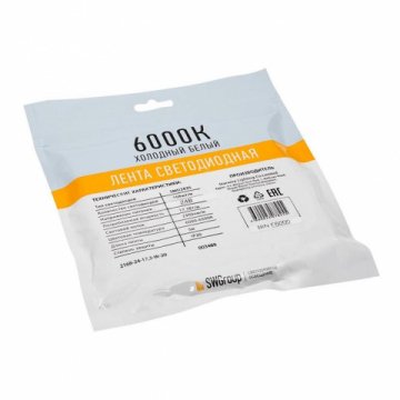Светодиодная лента SWG 17,3W/m 168LED/m 2835SMD холодный белый 5M 003489