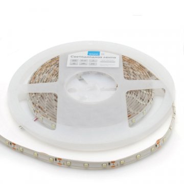 Светодиодная влагозащищенная лента Apeyron 4,8W/m 60LED/m 3528SMD холодный белый 5M 00-08