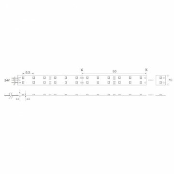 Светодиодная влагозащищенная лента Feron 19,2W/m 240LED/m 2835SMD теплый белый 5M LS615 27734