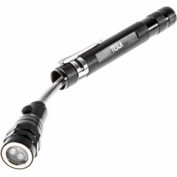 Телескопический светодиодный фонарь Tesla от батареек 170х22 15 лм TFL