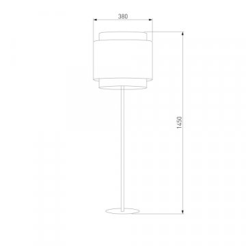 Торшер TK Lighting 5566 Boho White