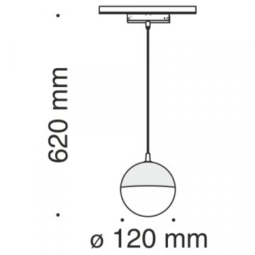 Трековый светодиодный светильник для магнитного шинопровода Maytoni Track lamps TR018-2-10W3K-B