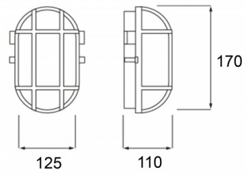 Уличный настенный светильник Deko-Light Syrma Oval Grey 401013