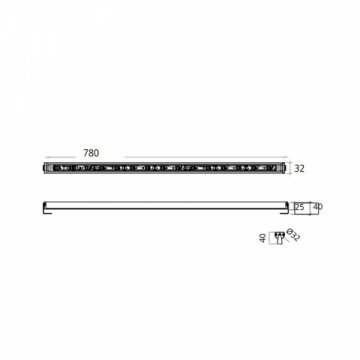 Уличный настенный светодиодный светильник Artemide Spike NL708030C0