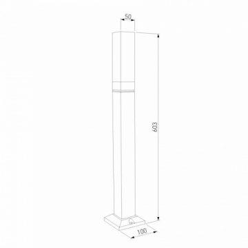 Уличный светодиодный светильник Elektrostandard 1537 Techno Led чёрный a052860