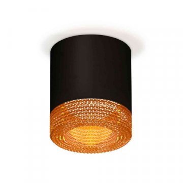 Комплект накладного светильника Ambrella light Techno Spot XS7402014 SBK/CF черный песок/кофе (C7402, N7195)