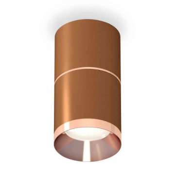 Комплект накладного светильника Ambrella light Techno Spot XS7404081 SCF/PPG кофе песок/золото розовое полированное (C7404, A2073, C7404, N7035)