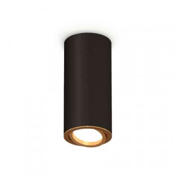 Комплект накладного светильника Ambrella light Techno Spot XS7443004 SBK/PYG черный песок/золото желтое полированное (C7443, N7004)