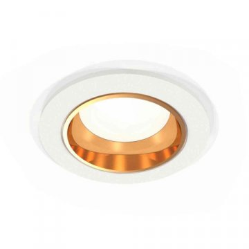 Комплект встраиваемого светильника Ambrella light Techno Spot XC6512004 SWH/PYG белый песок/золото желтое полированное (C6512, N6113)