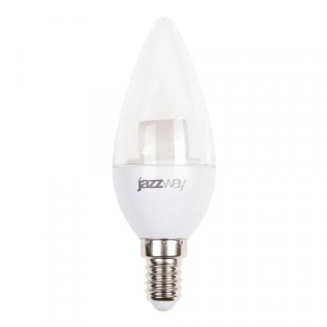 Лампа светодиодная Jazzway E14 7W 3000K прозрачная 2853097